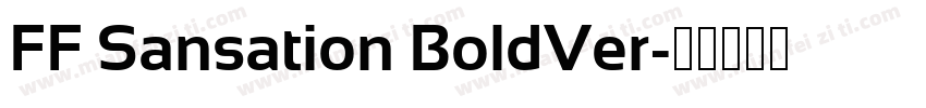 FF Sansation BoldVer字体转换